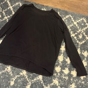 Athleta Black Long Sleeve Tee